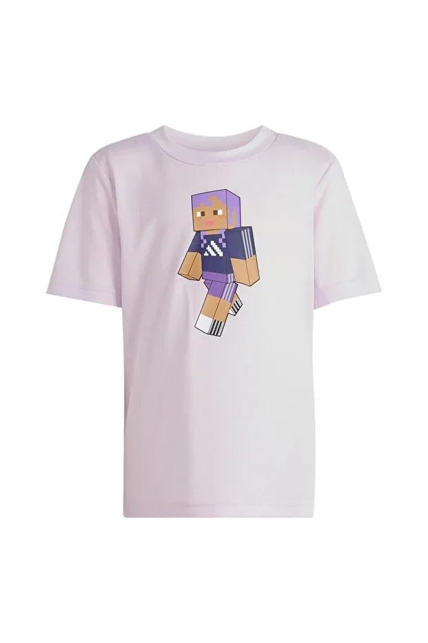 Детская футболка для девочек с коротким рукавом Adidas, Purple