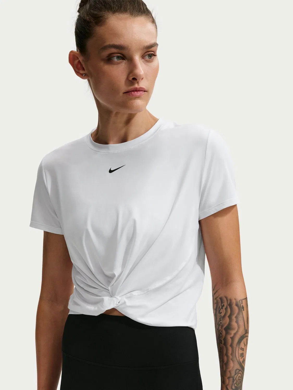 Топ Nike One Classic Twist Dri-FIT, белый — фото 3
