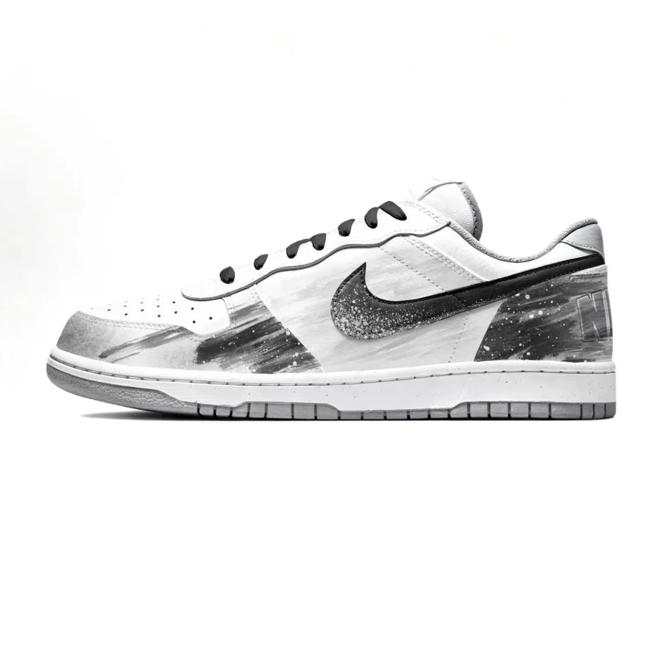 Скетборд-кроссовки с принтом Детские Nike Dunk Low Top, Dark Realm Iridescent — фото 3