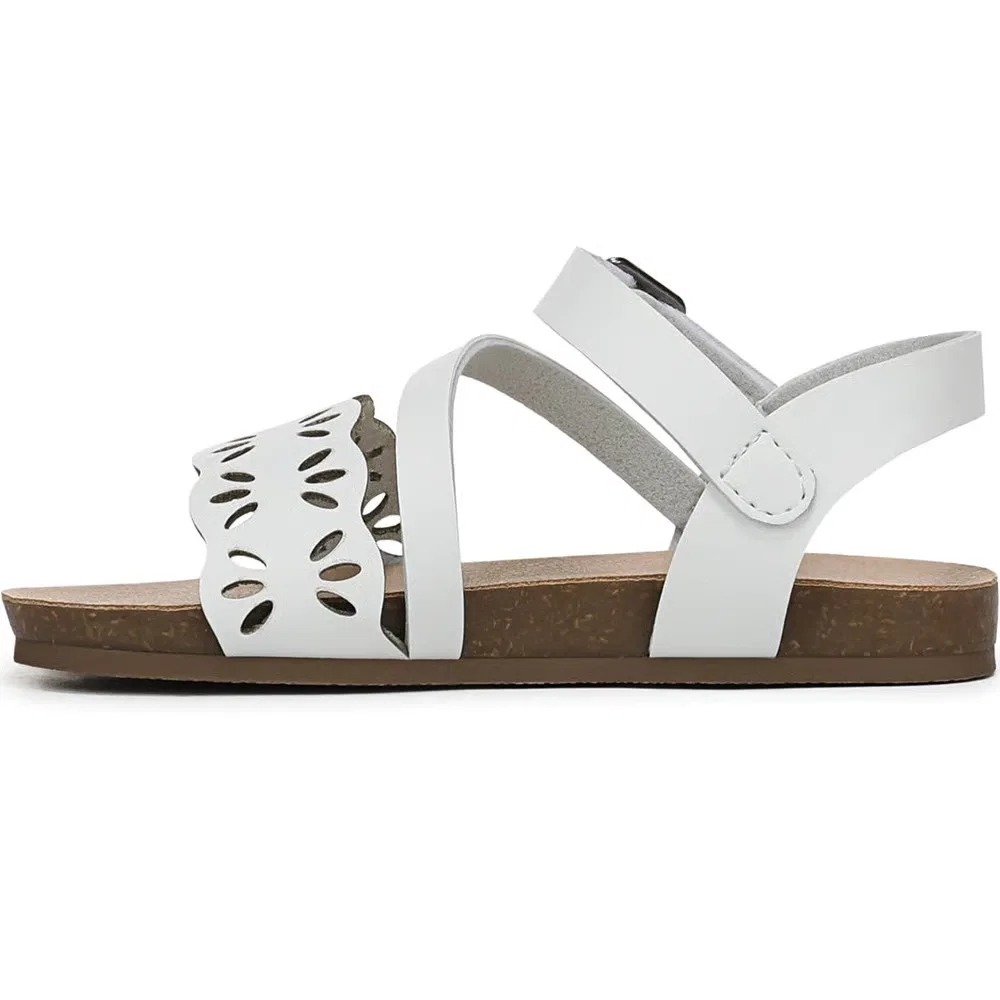Детские сандалии Giddy Up с мягкой стелькой Blowfish Malibu, White Faux Leather — фото 4