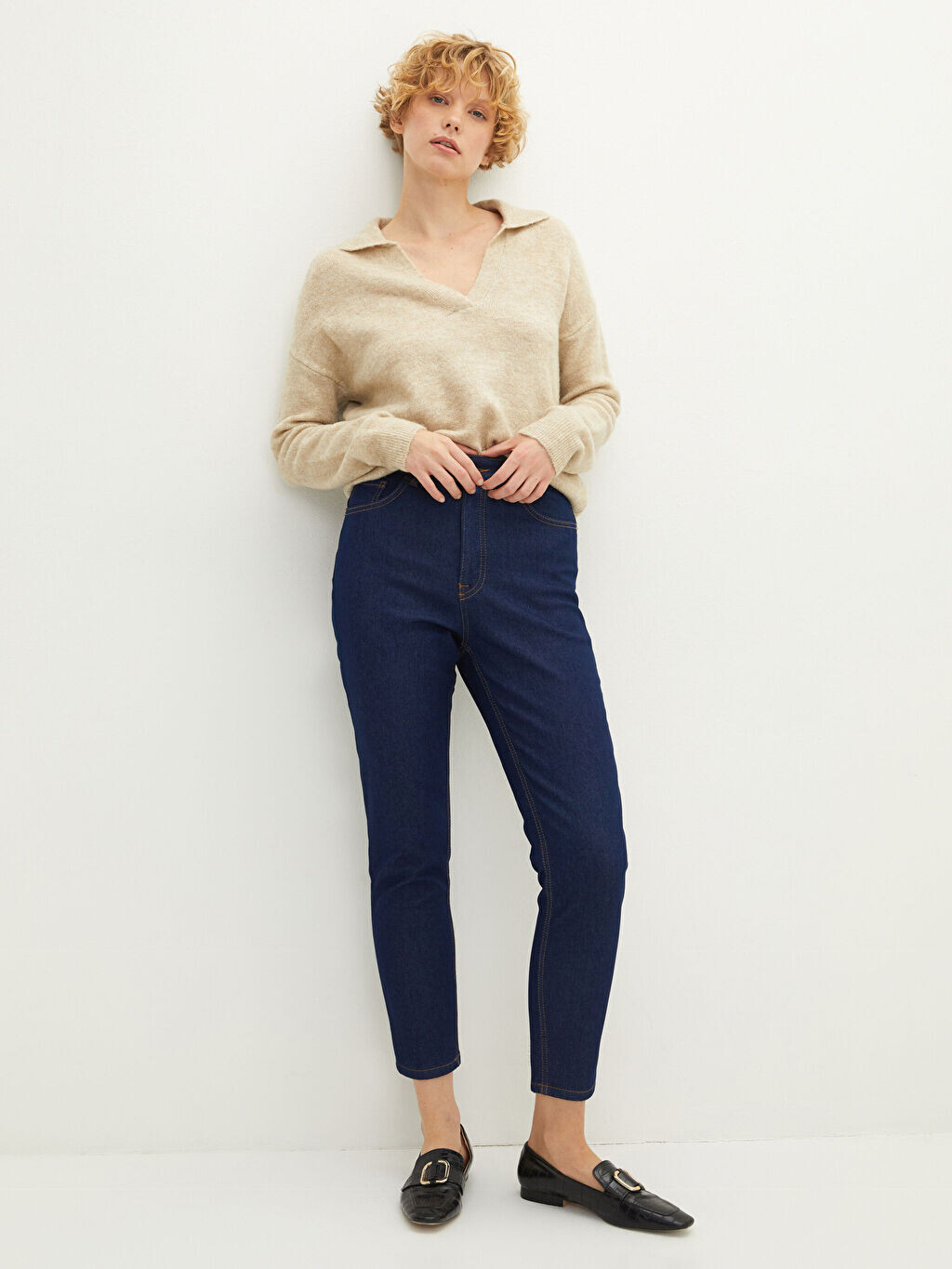 

Узкие женские джинсы с высокой талией LCW Jeans
