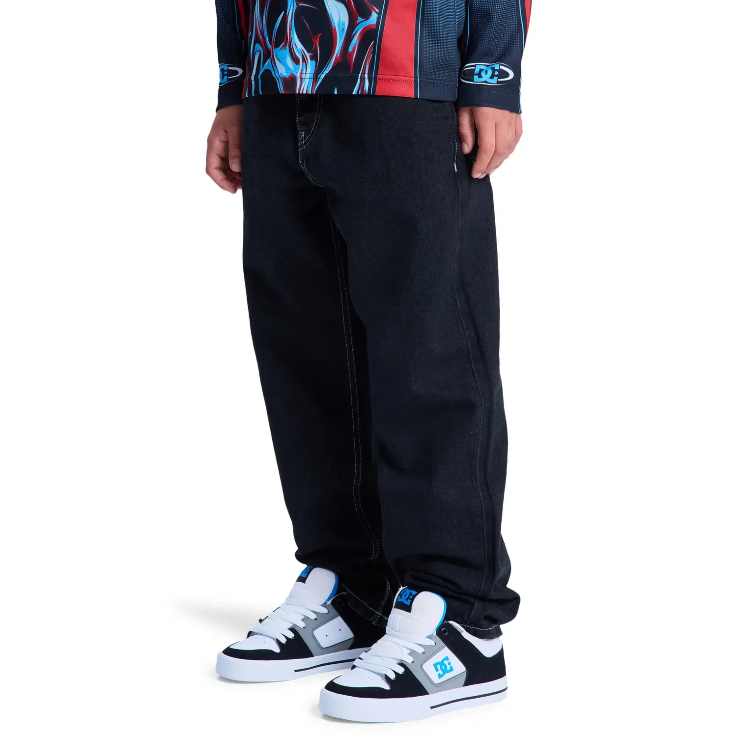 Детские джинсы для мальчиков свободного кроя DC Shoes, Negro — фото 3