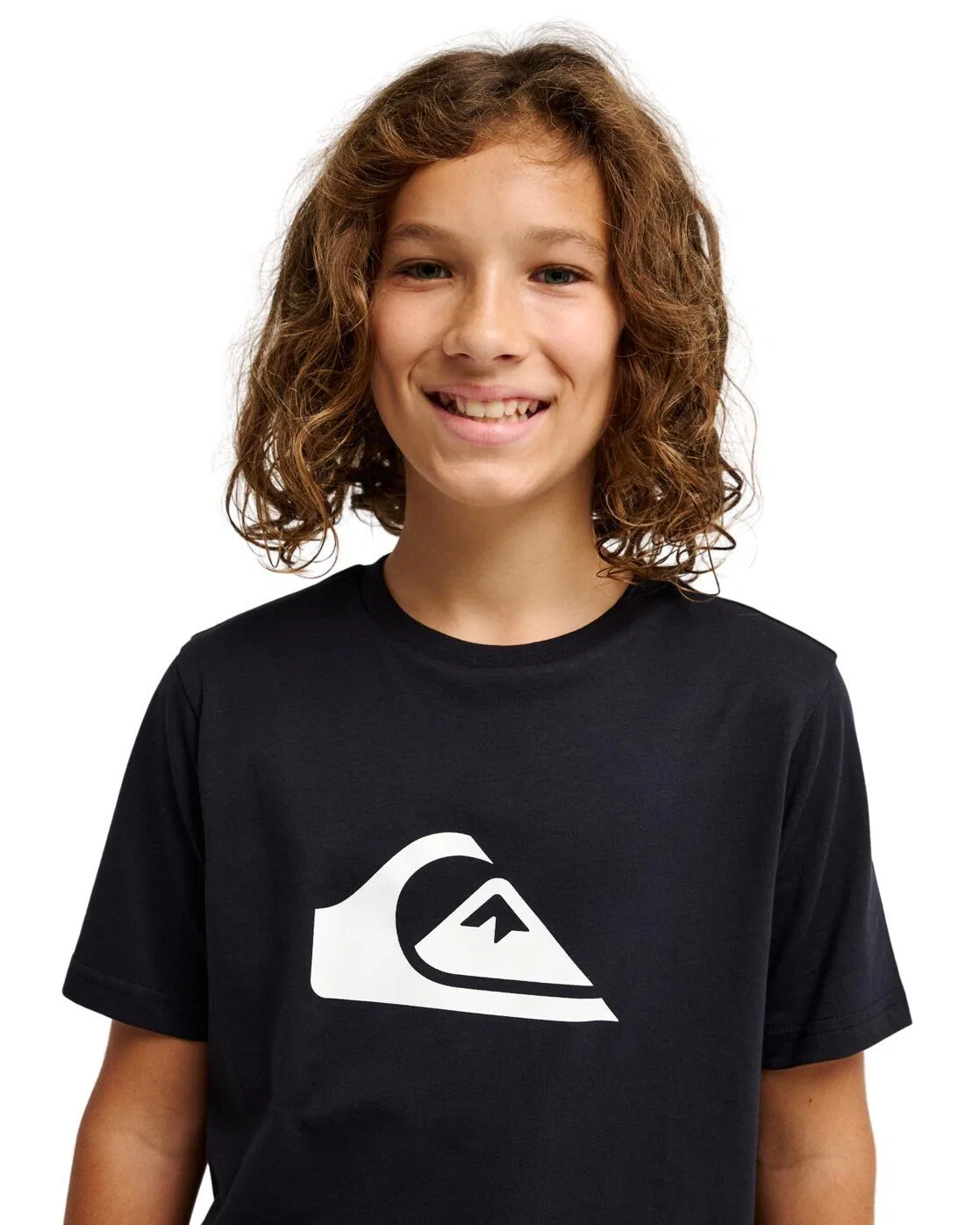 Детская футболка с принтом EV COMP LOGO Quiksilver, Schwarz — фото 4