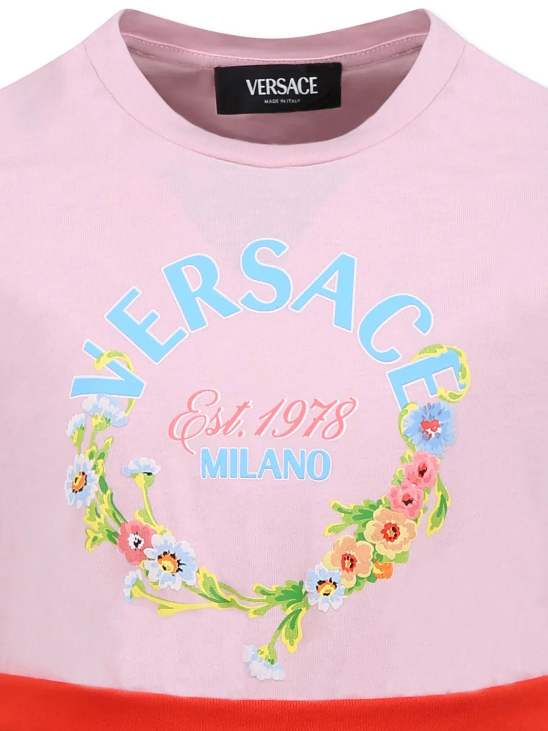 Versace Платье из 100% хлопка розового цвета — фото 3