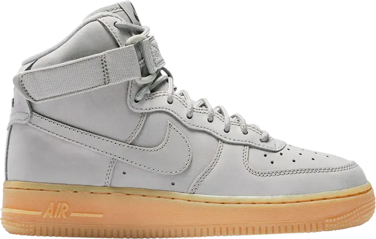 

Кроссовки Nike Air Force 1 High WB GS 'Grey Gum', серый