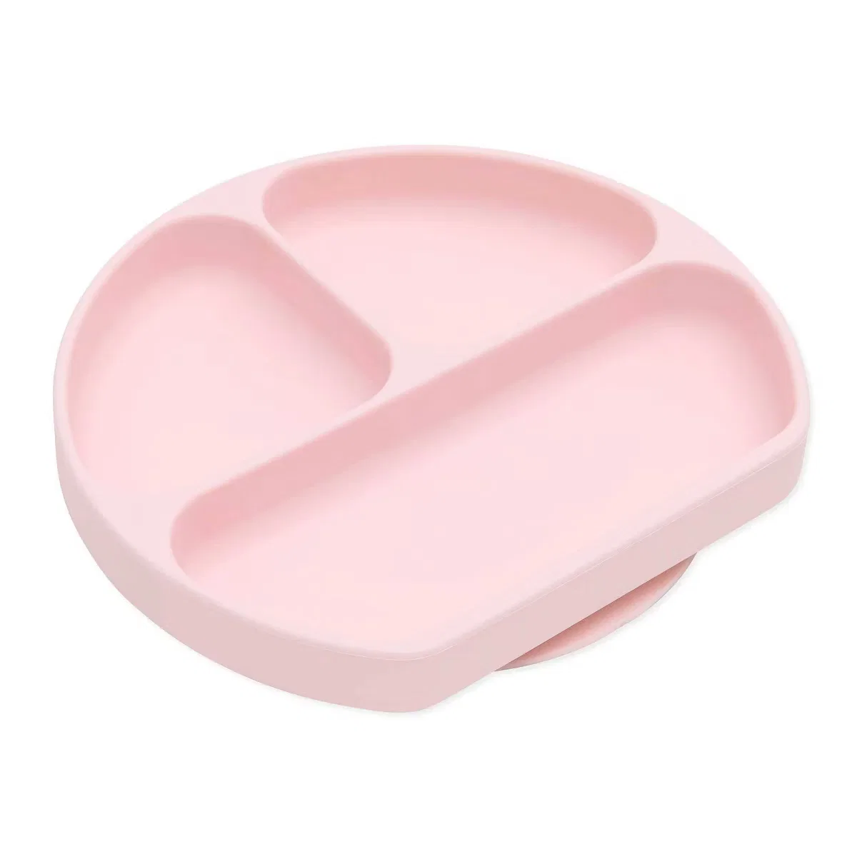 Тарелка-разделитель силиконовая с присоской для детей Bumkins, Pink