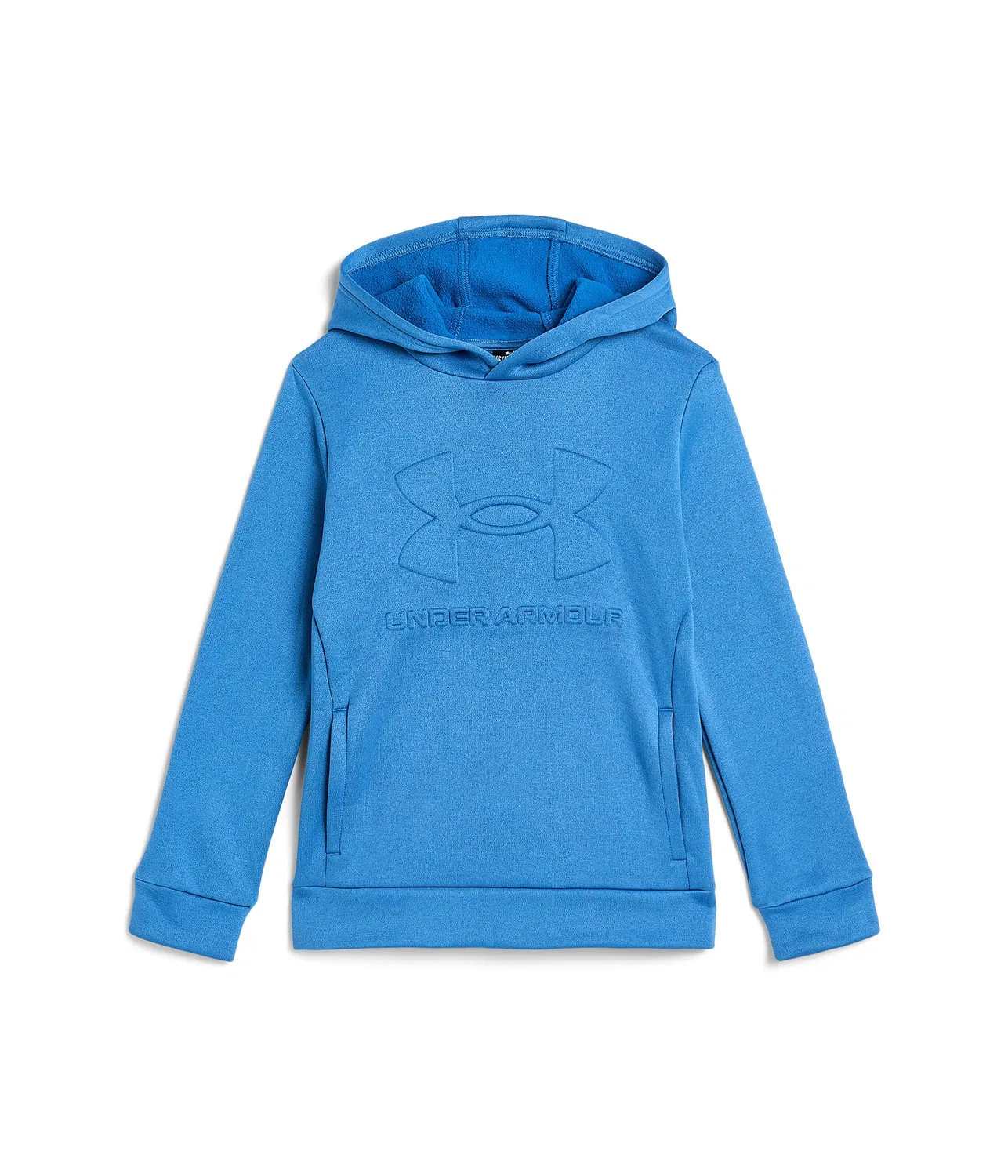 Толстовка Armour Fleece с тиснением (для детей постарше) Under Armour Kids, Aegean Blue/Aegean Blue