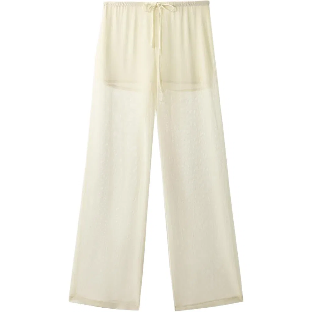 Женские брюки повседневные светлые ZARA, Light Yellow