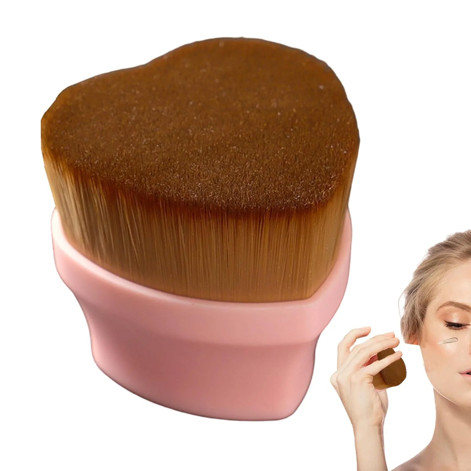 Кисть для нанесения солнцезащитного крема, Generisch, 1 шт., Beige
