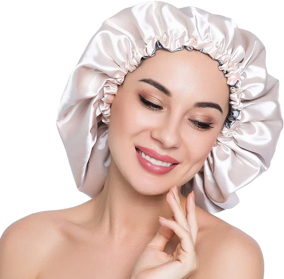 Шапочка для душа ELIHAIR, двойной слой, XL, серый — фото 2