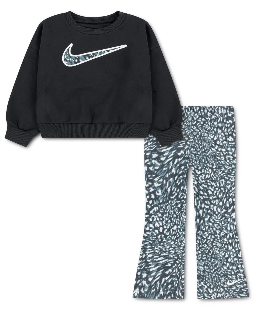 Комплект из топа и леггинсов с принтом, 2 предмета Nike, Black