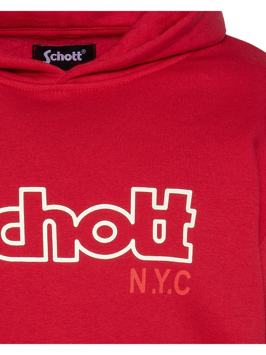 Свитшот Schott NYC красного цвета — фото 3