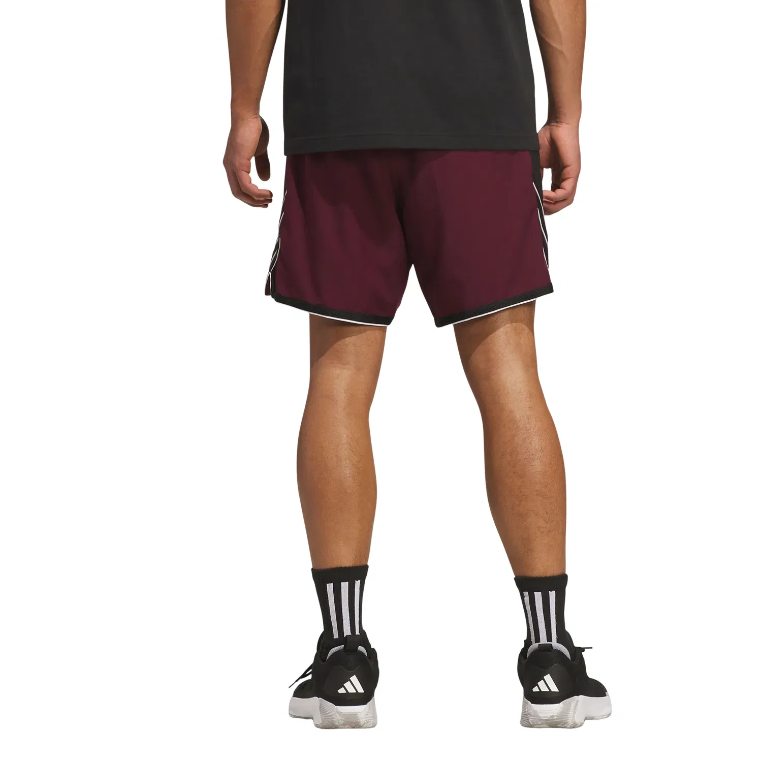 Мужские шорты с принтом Crazy Lite Shorts Adidas, цвет Burgundy — фото 3