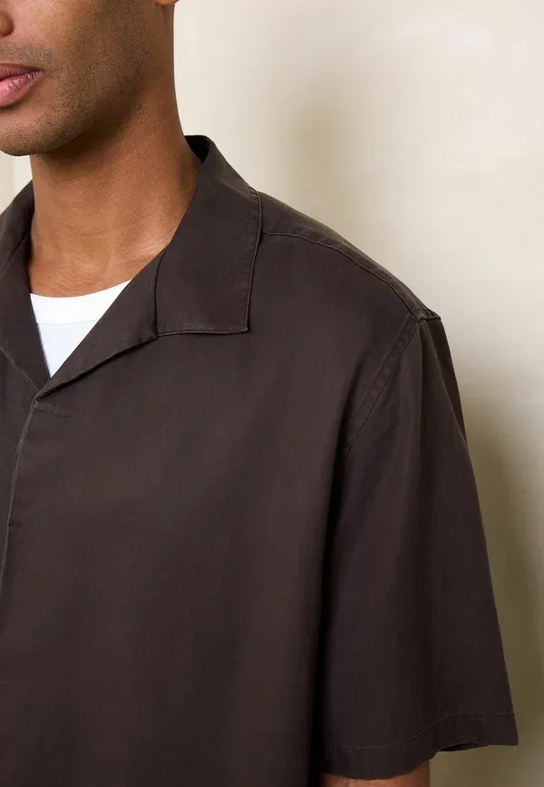 Рубашка свободного кроя Shirt Next, коричневый — фото 3