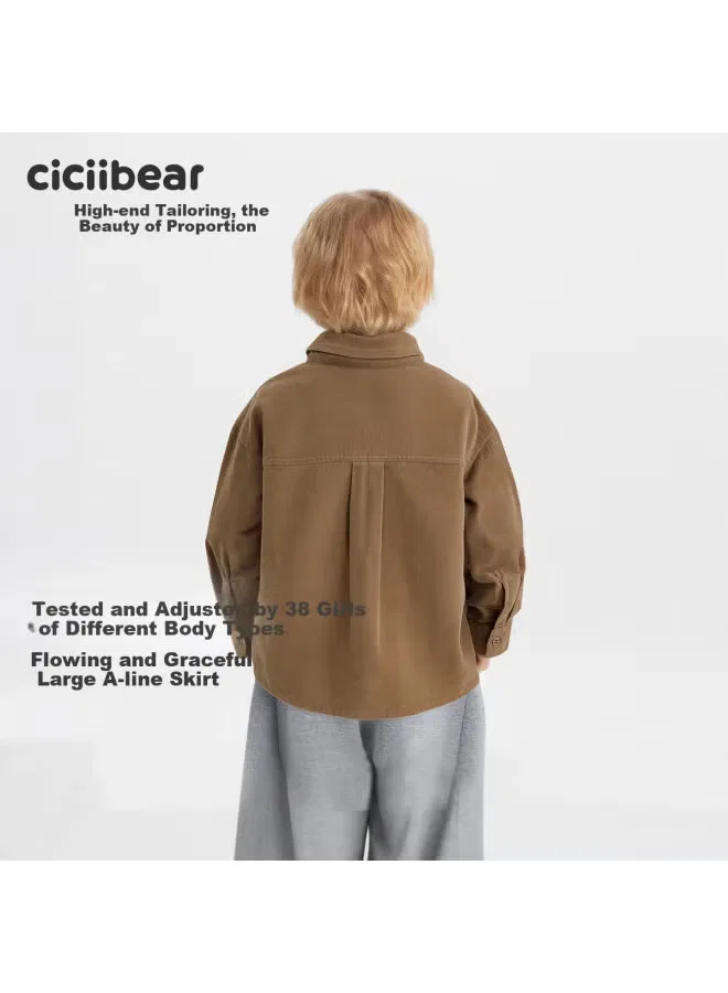 Рубашка эластичная из вельвета детская Ciciibear — фото 2
