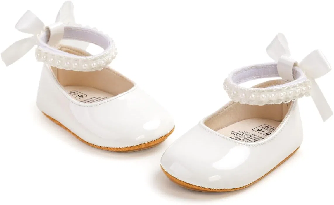 Детские туфли Мэри Джейн для девочек HsdsBebe, Leather White — фото 4