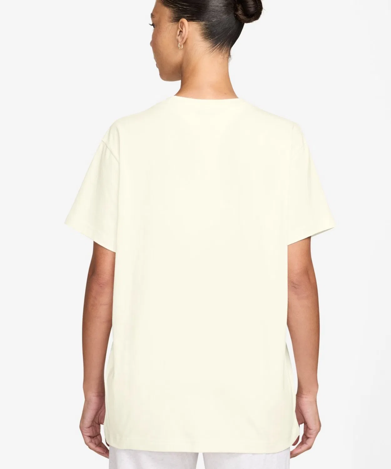Женская футболка с принтом Nike NSW CLSC BF SHDOG S/S, Off White — фото 2