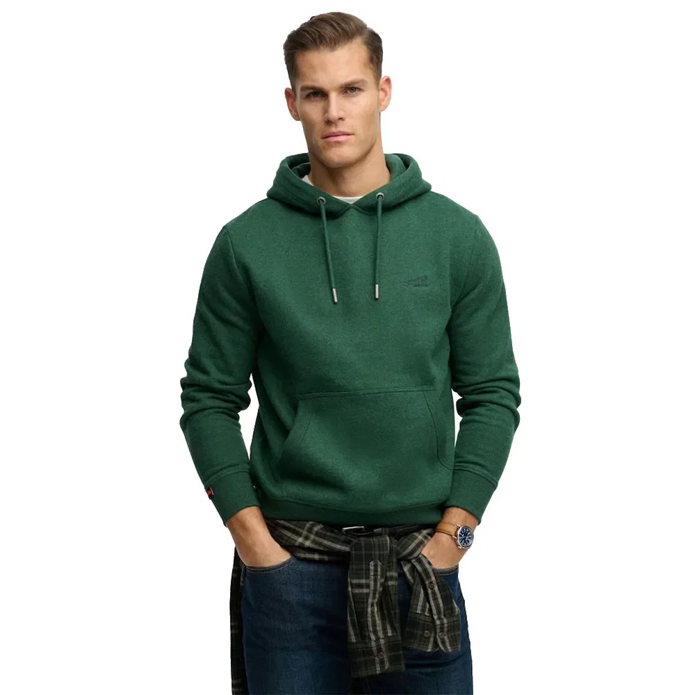 Худи Essential Logo Superdry, зеленый