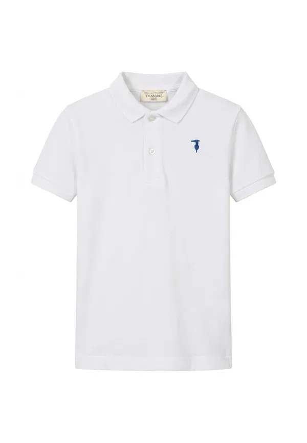 Футболка поло хлопковая Polo Tru Trussardi Junior, белый