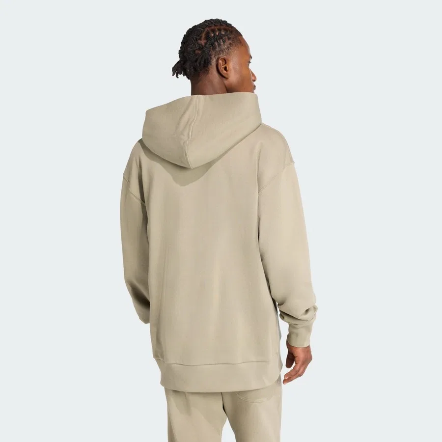 Худи из французского футера с капюшоном и вышивкой Sportswear JY5042 ALL SZN French Terry Hoodie adidas, Серебристый — фото 2