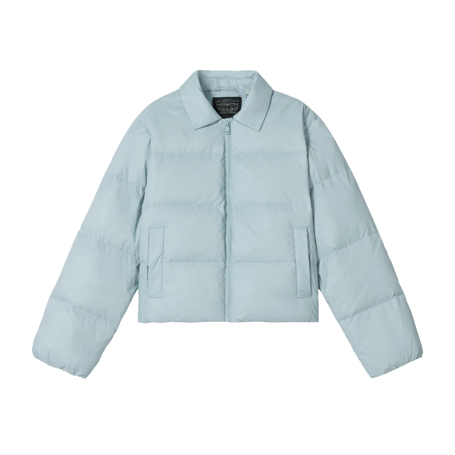 Женский пуховик с воротником Levi's, Light Blue