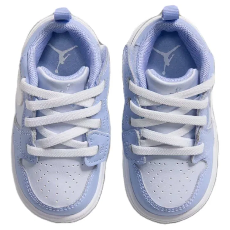 Детские кроссовки для мальчиков кожаные Jordan Air Jordan 1, Blue — фото 4
