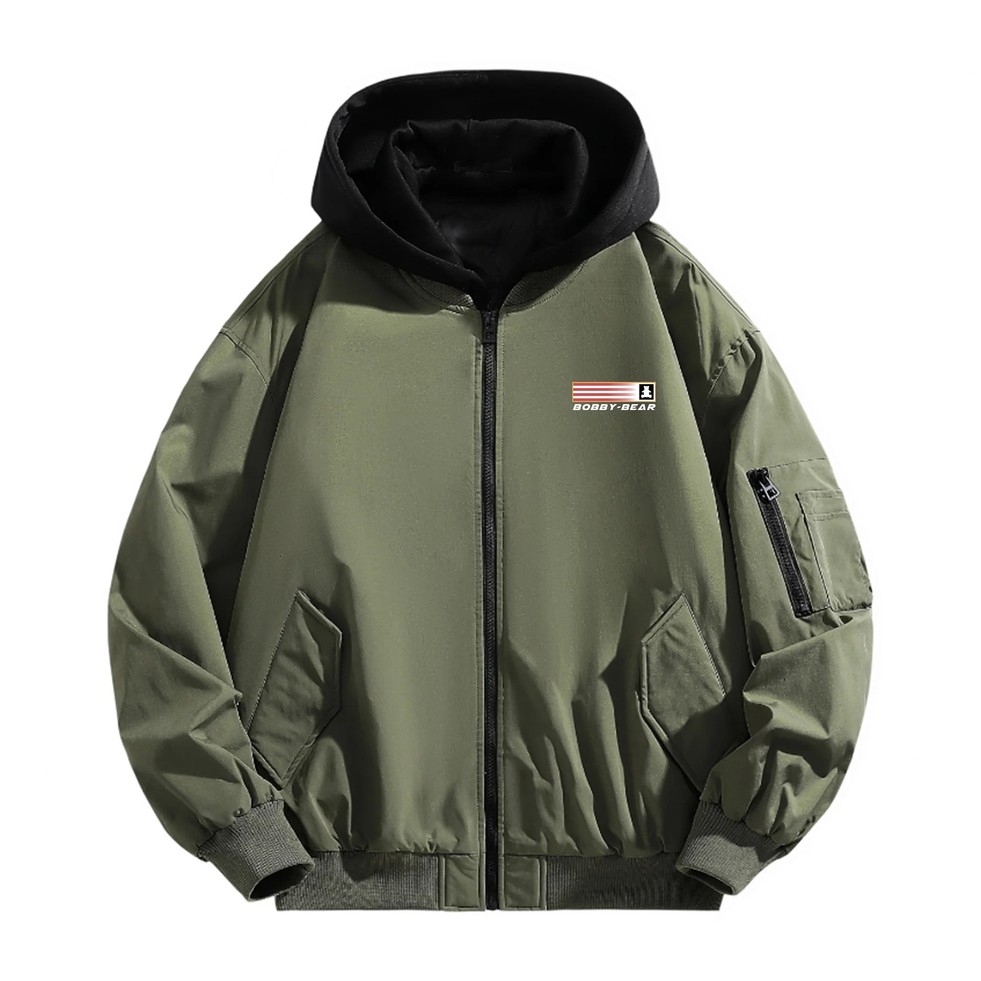 

Куртка Bobby Abley Down Unisex Upgraded Mock Two-Piece Pilot, темно-зеленый