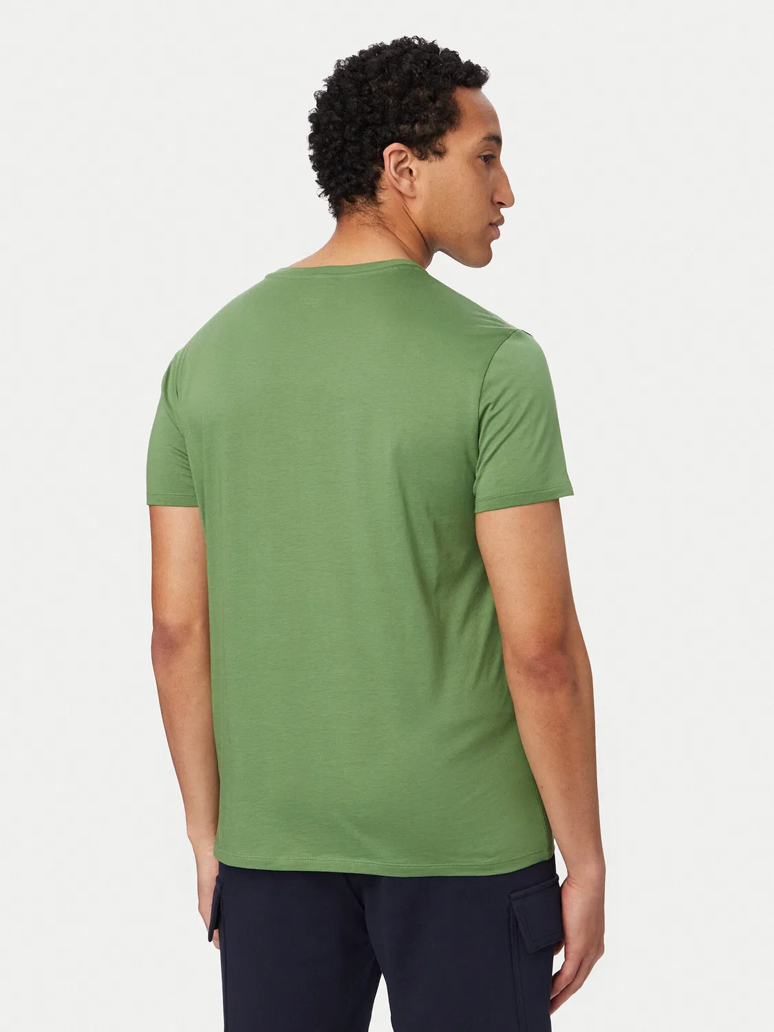 Мужская футболка стандартного кроя Lacoste, зеленый — фото 3