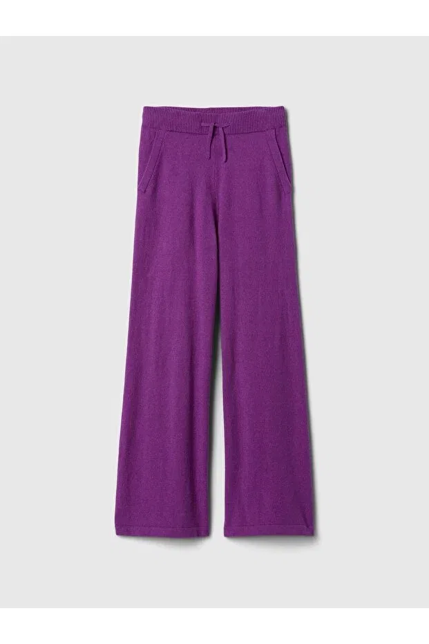 Детские спортивные штаны для девочек широкие Basics Gap, Purple-000