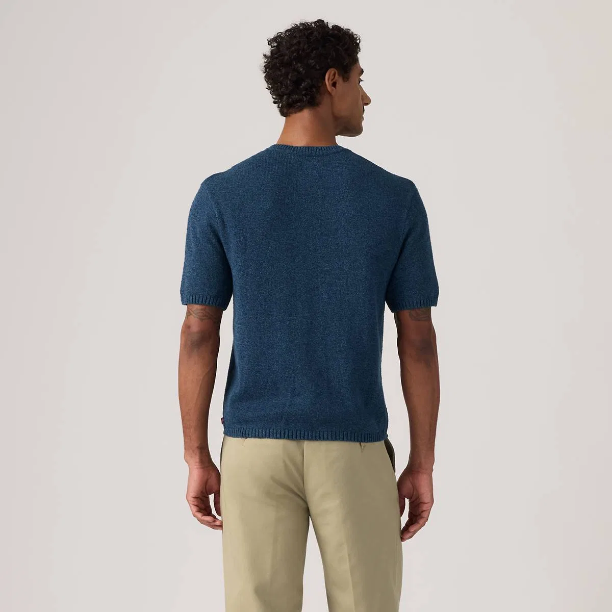 Вязаный свитер-рубашка Stinson Levi's, Ensign Blue - Blue — фото 4