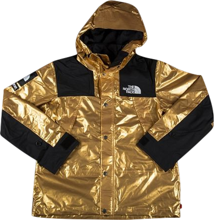 Парка Supreme x The North Face Metallic Mountain Parka 'Gold', золотой - фото