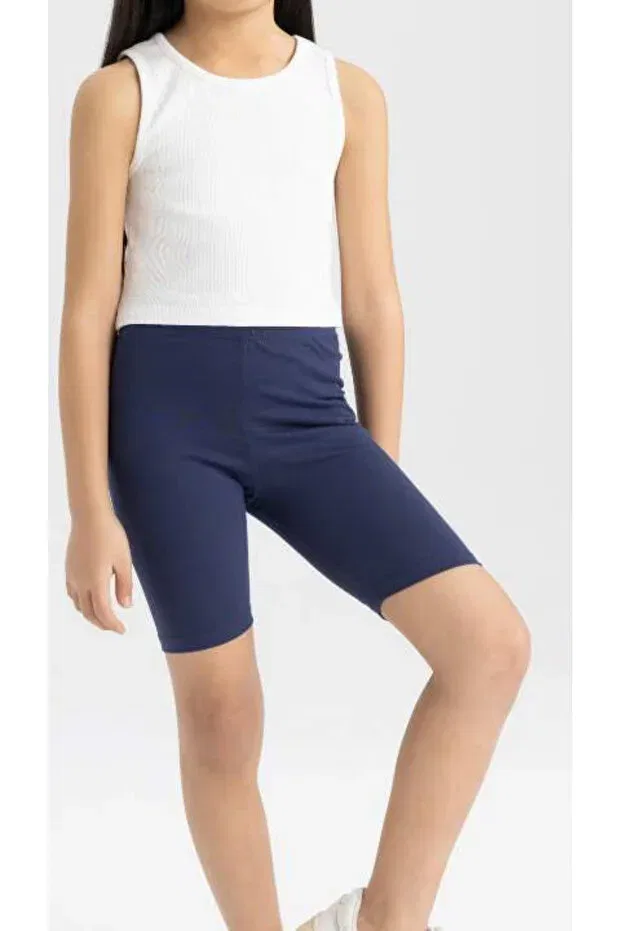 Детские спортивные леггинсы для девочек скинни фит Rutbil Sports, Navy Blue