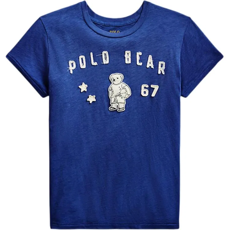 Женская футболка с принтом Polo Bear Blue Polo Ralph Lauren