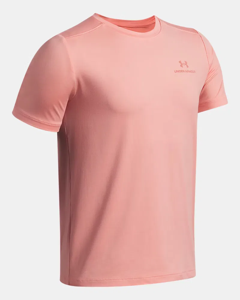 Футболка с коротким рукавом для мальчиков быстросохнущая UA Vanish UnderArmour, Posh Pink — фото 3
