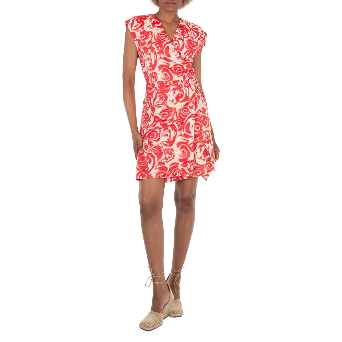 Платье-безрукавка с жаккардовым узором Rose Cotton Blend Dress Burberry, Pillar Sherbet Ip Pn