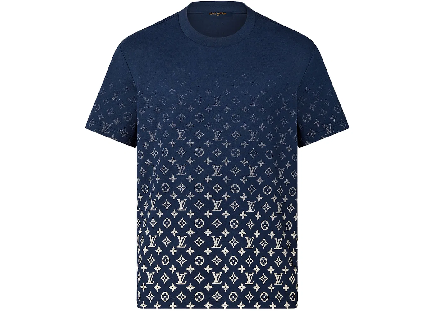 Мужская футболка с принтом Louis Vuitton LVSE Monogram Gradient T-Shirt, Dark Ocean