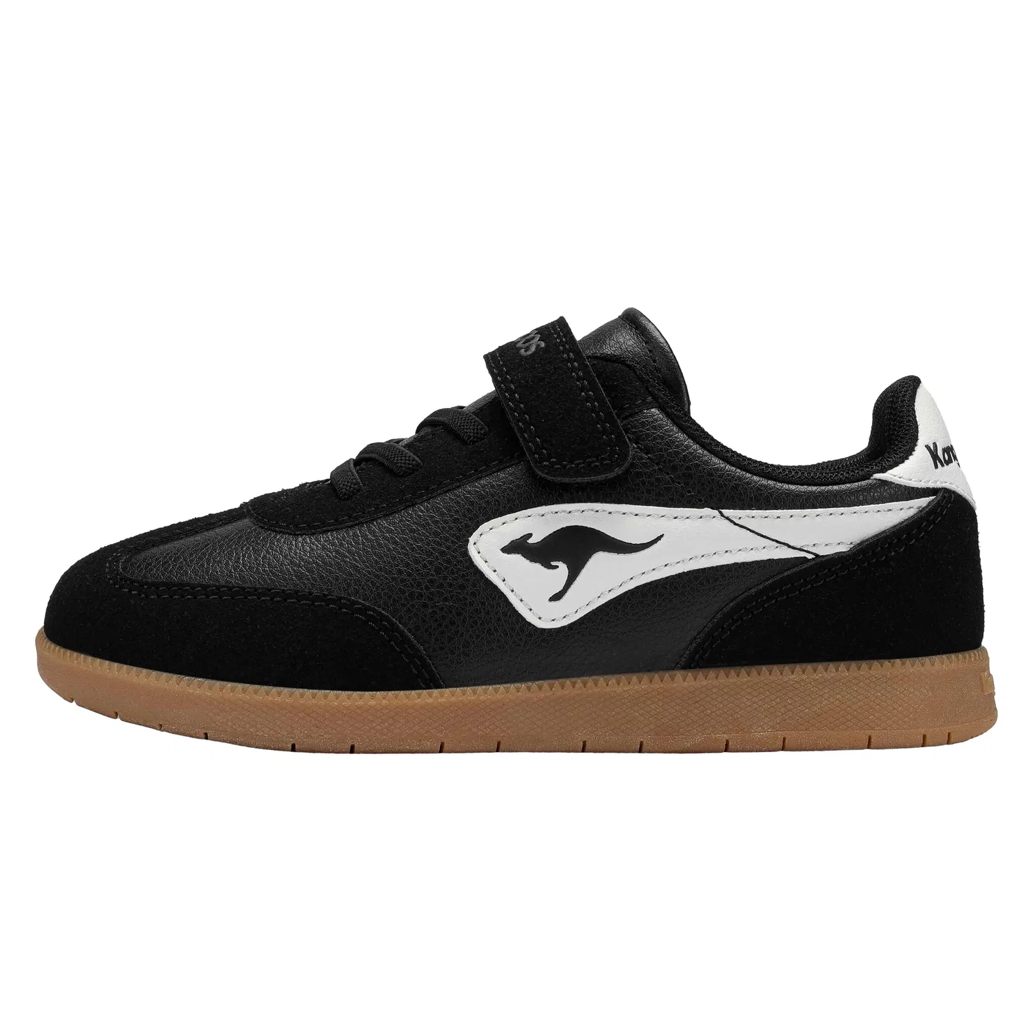 Детские кроссовки на липучке KangaROOS K-LPK BUM EV, Jet Black/White — фото 2