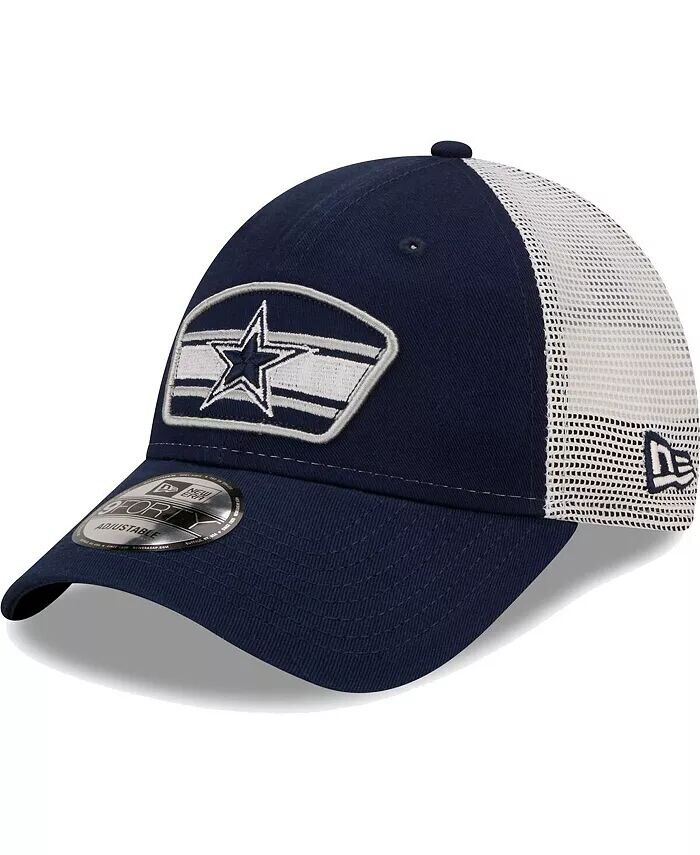 

Мужская темно-синяя, белая кепка с логотипом Dallas Cowboys Trucker 9FORTY Snapback New Era