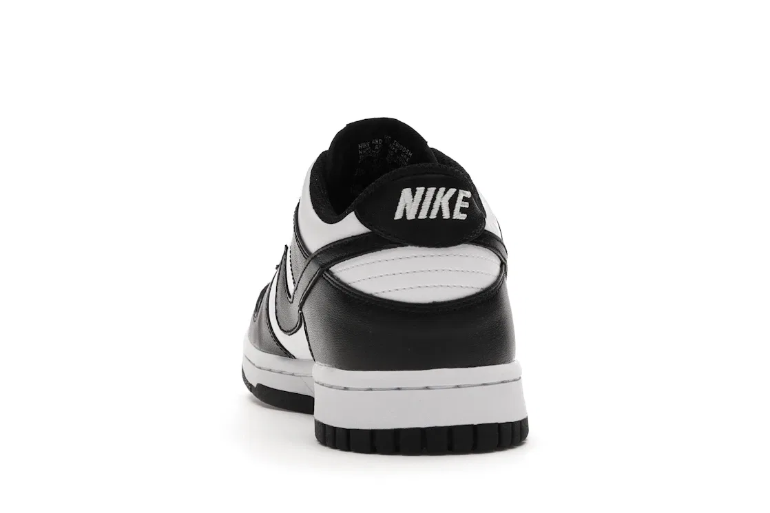 Детские кроссовки для мальчиков и девочек с принтом Nike Dunk Low Retro Nike, White/Black-White — фото 4