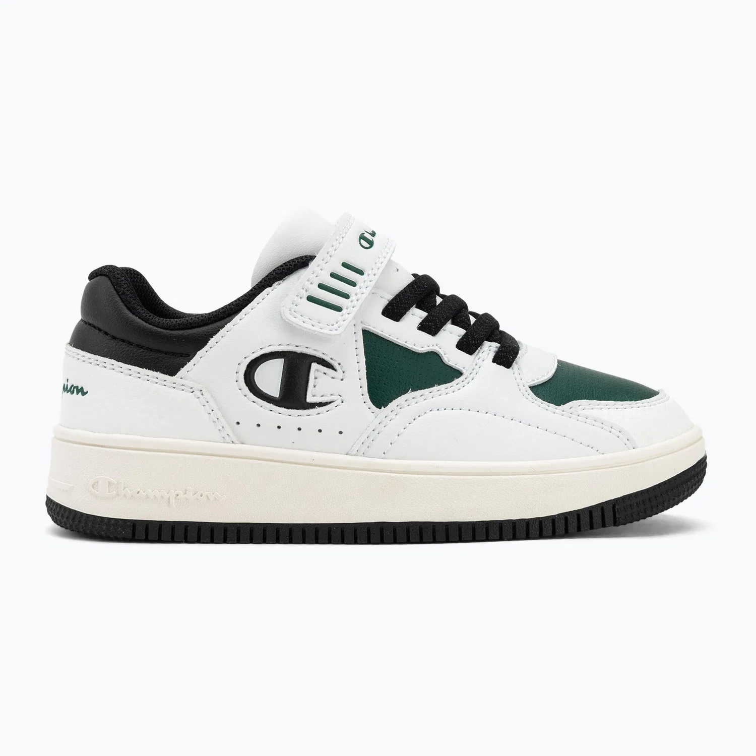 Детские кроссовки с низким верхом Champion RD25 Low B PS Low Cut, Цвет White Dark Green — фото 2