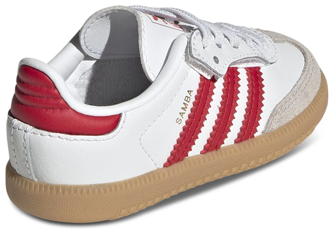 Кроссовки для мальчиков Samba OG Adidas, цвет White/Better Scarlet/Gum — фото 3