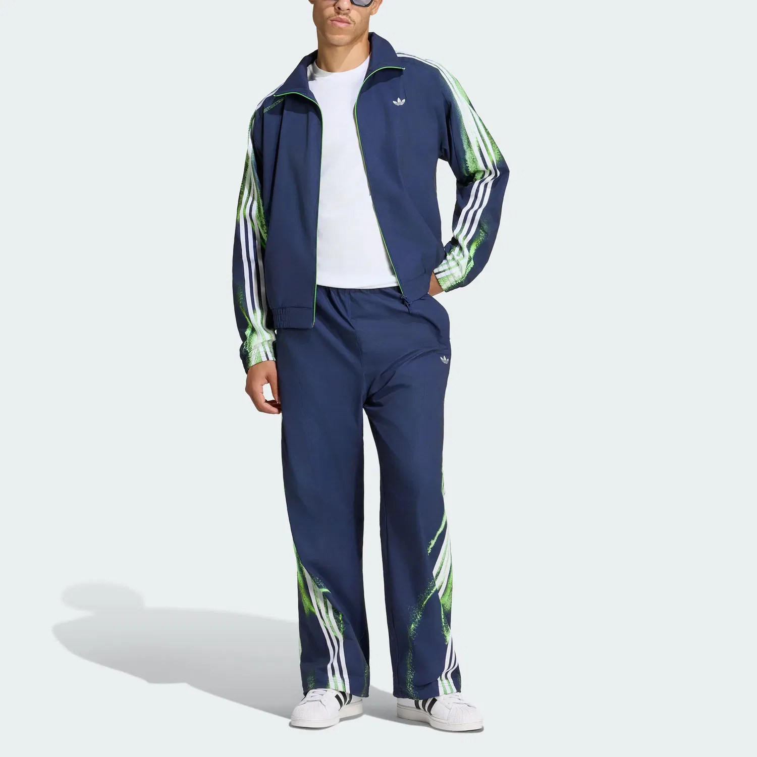 Мужская куртка с воротником-стойкой ADILENIUM Adidas Originals, Dark Indigo — фото 3