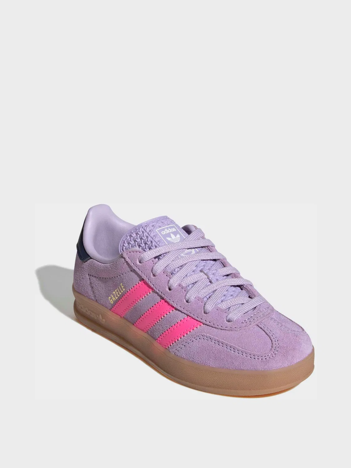 Кроссовки Gazelle Indoor, adidas Originals, розово-фиолетовые — фото 3