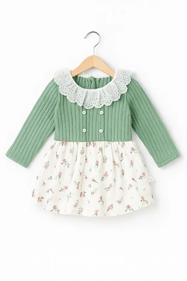 Детское платье для девочек хлопковое Carmin Baby, Green