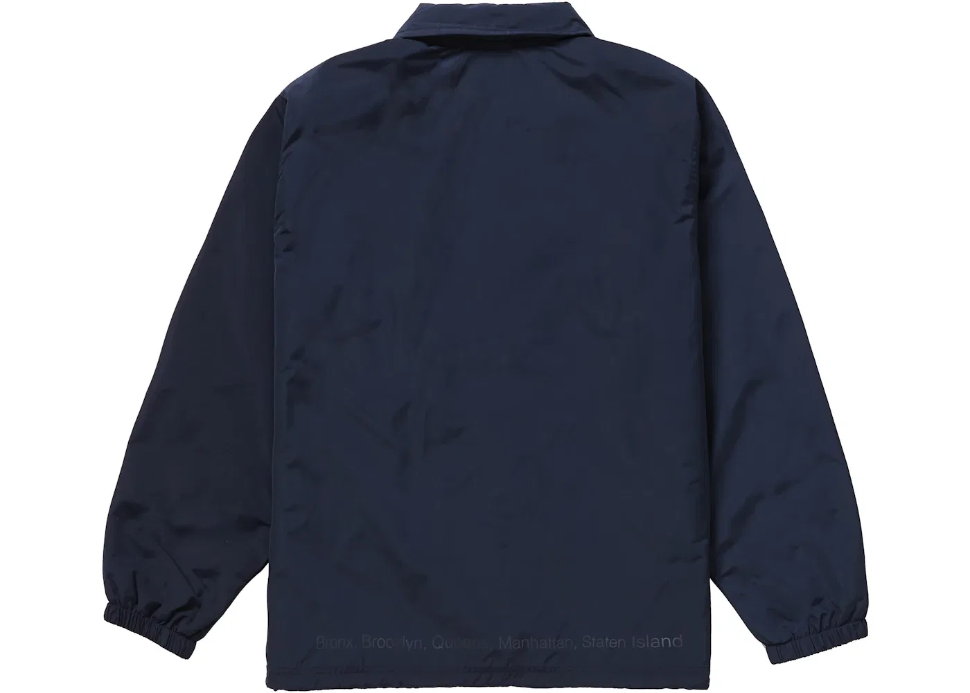 Мужская куртка без рукавов Supreme Five Boroughs Coaches Jacket, Navy — фото 2