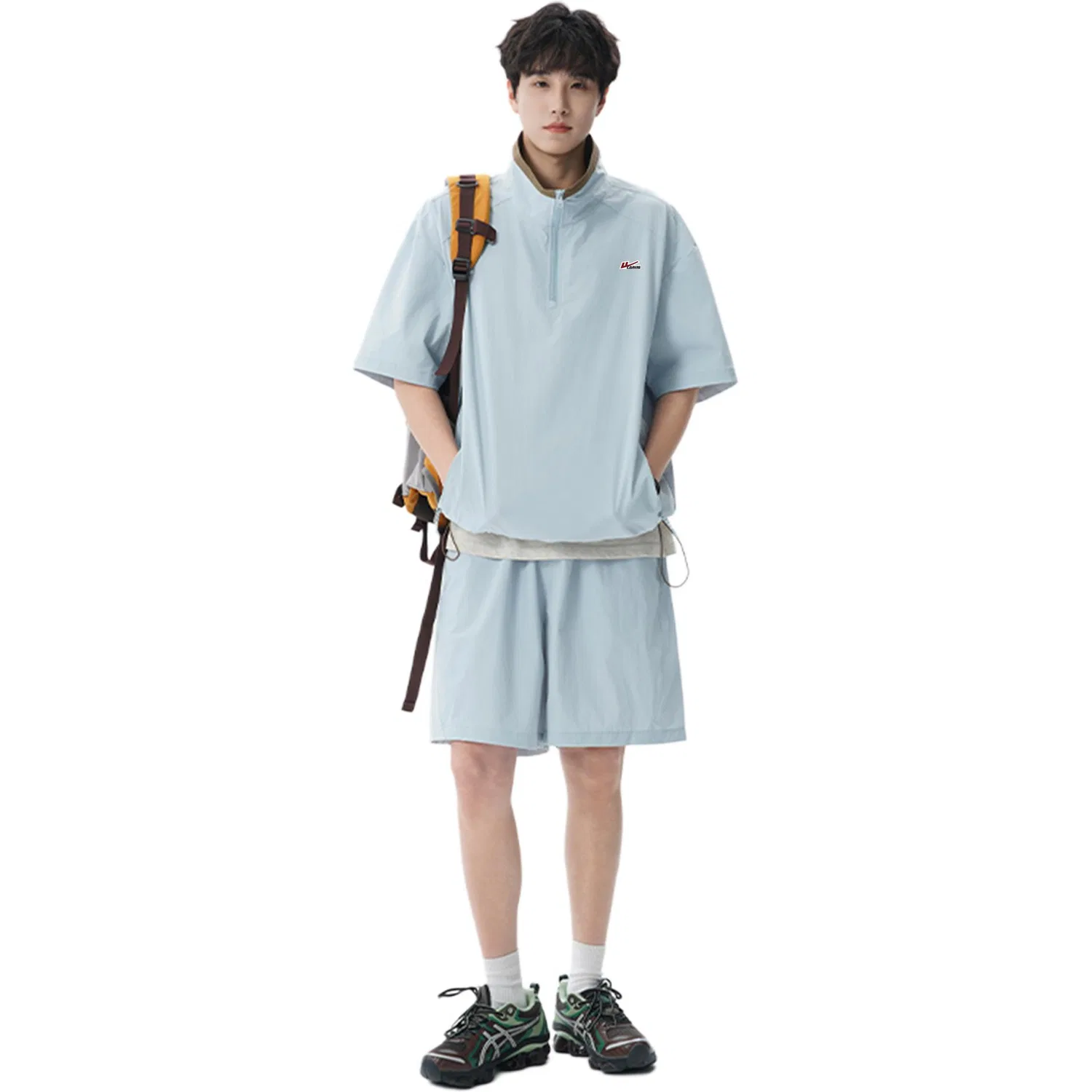 Детский комплект спортивной одежды Spruce Blue (Two-Piece Set DIY Badge) WARRIOR
