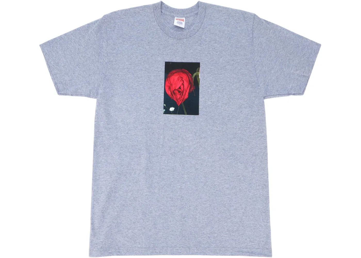 Мужская футболка с принтом Supreme Araki Rose Tee, Grey