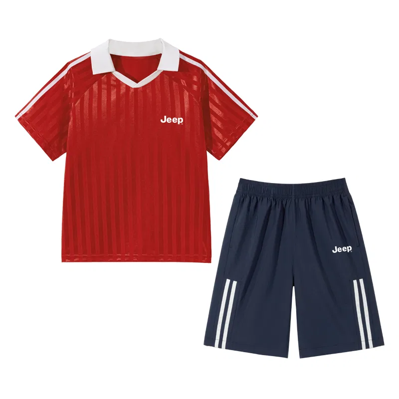 Детский спортивный костюм с лацканами, тонкий, стрейч, Jeep, Red/E White Label K-Navy/E White Label K