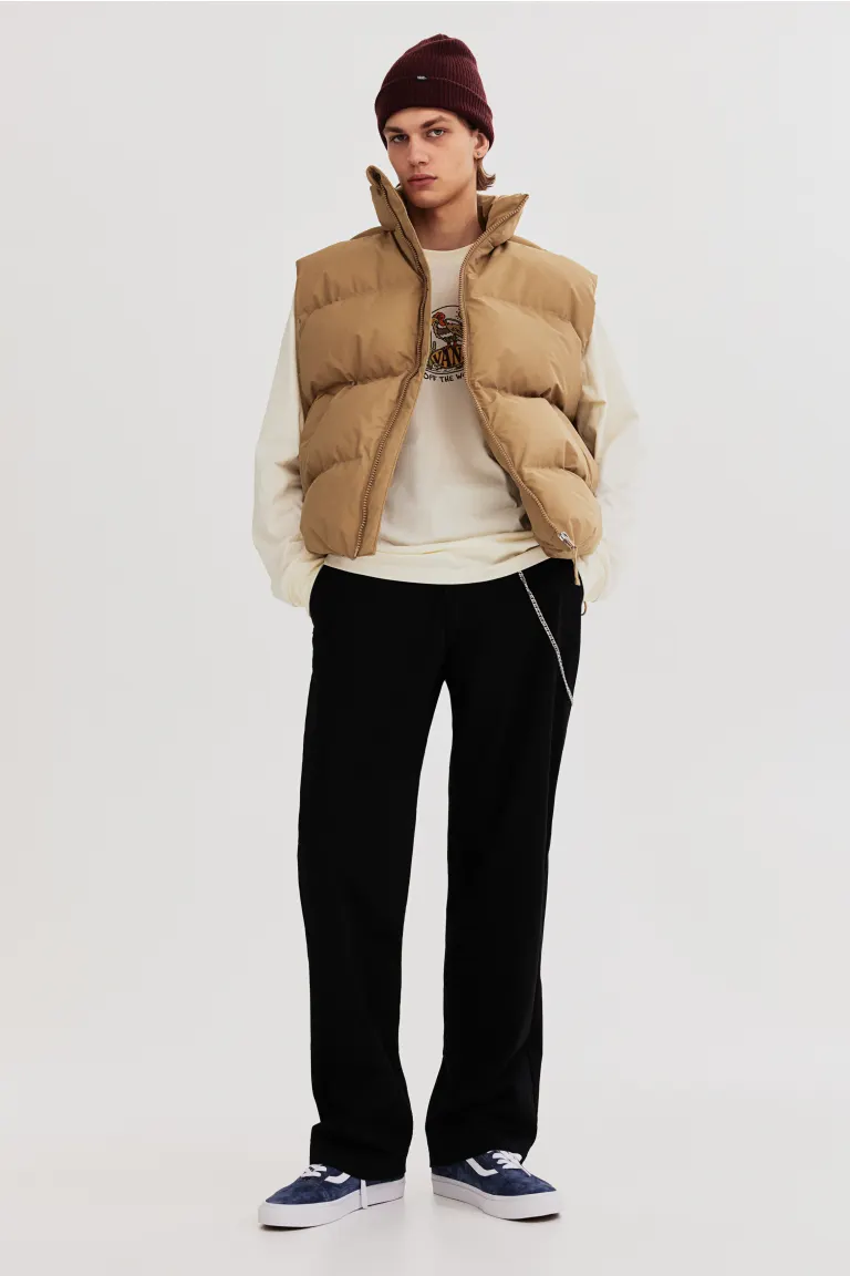 

Настоящие свободные брюки чинос H&M, черный