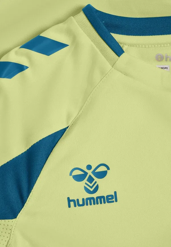 Футболка Hmlcore 2.0 с коротким рукавом и принтом Hummel, желтый/салатовый — фото 3